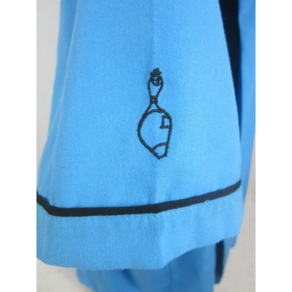 Cruisin USA Men bowling shirt blue black retro vintage 90s pit to pit 31 sz 3X - Picture 6 of 11